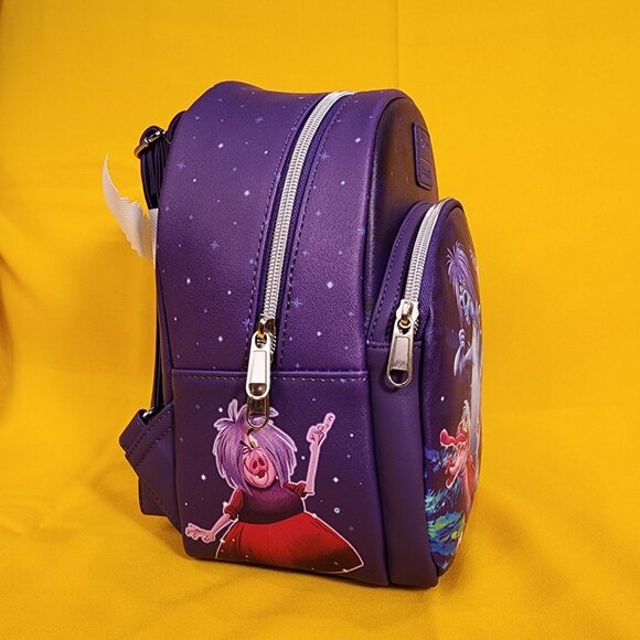 Loungefly Disney Madam Mim The Sword In The Stone Forms Purple Mini Backpack - Picture 3 of 12